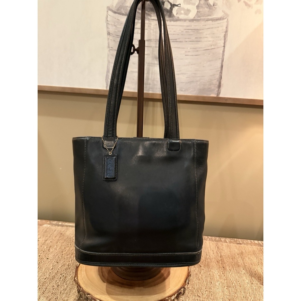 Vintage Coach Bleeker Bucket Bag Leather Shoulder Tote Purse 9305 Black